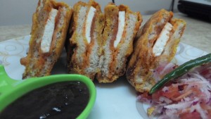 Paneer bread pakora